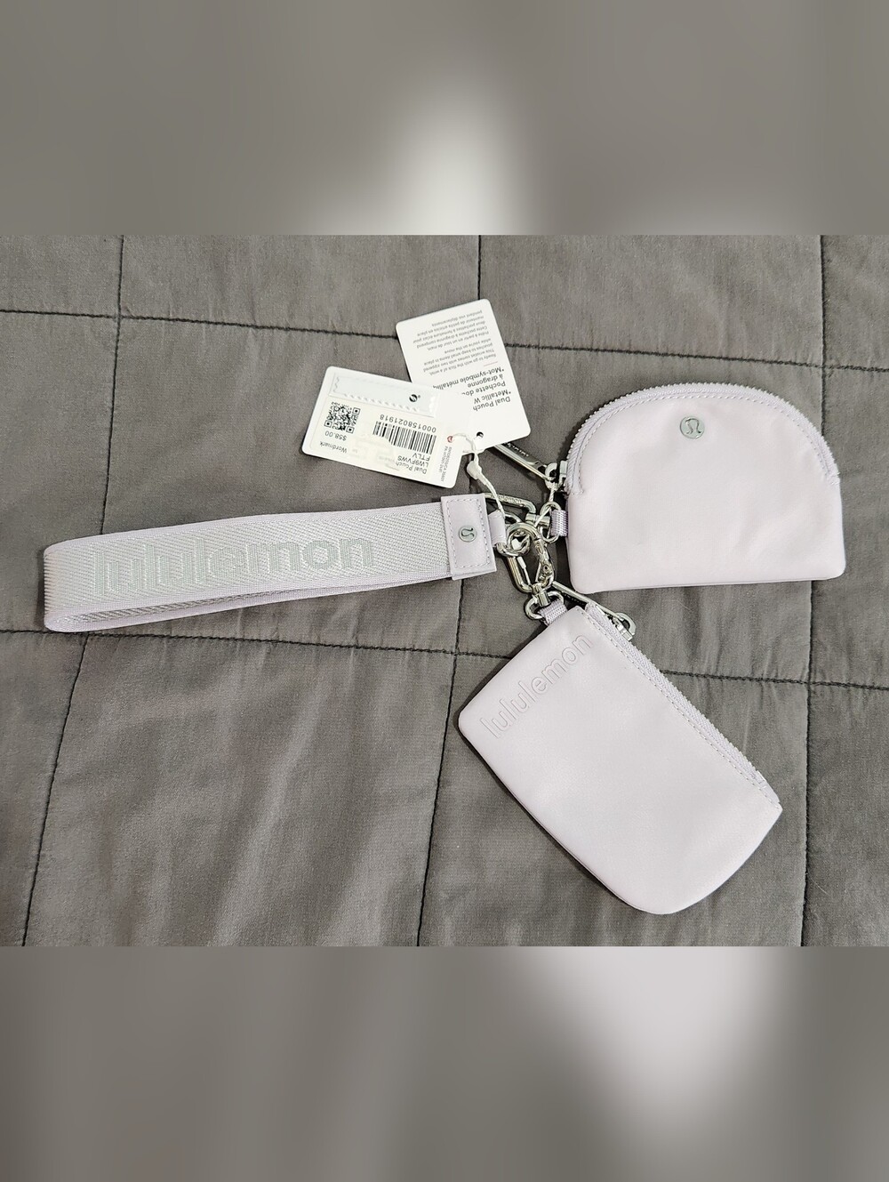 Lululemon Faint Lavender Dual Pouch Wristlet